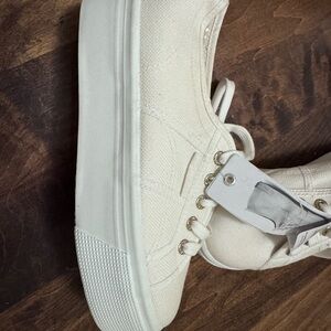 Superga White High-Top Sneakers